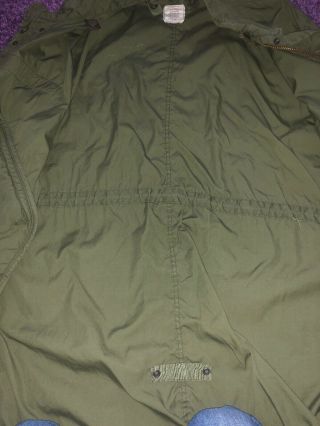 Vietnam Era Extreme Cold Weather Parka Jacket Vintage Small/Regular 6