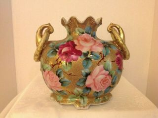 Antique Vintage Nippon Hand Painted Vase