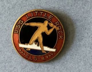 Guided Missle Cruiser Uss Little Rock Clg - 4 Veteran Pin