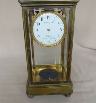 French Clock Case & Dial By L.  Leroy & Cie à Paris