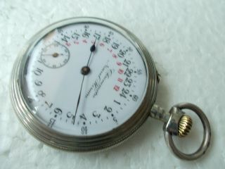 Very Rare 24 hour Chronometre pocket watch just full serviced perfect 11