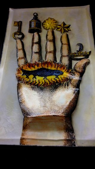 Closeout Alchemy The Hand Of Philosophy Ca.  1667 Art In 3 - D Poster 11x17