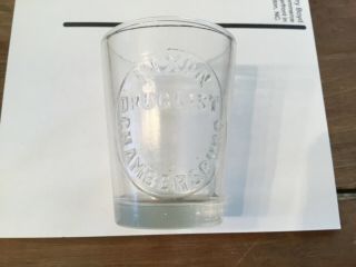 1800’s Antique Medicine Cup Measuring Glass,  Nixon Druggest,  Chambersburg Pa