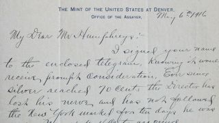 1916 Of The United States Denver Office Of Assayer Letter - Silver Prices