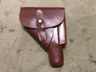 12a Wwii German Walther Pp Ppk Leather Holster - Brown