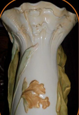 Royal Dux Bohemia Vase Antique Art Nouveau Figural Vase Simply Gorgeous 6