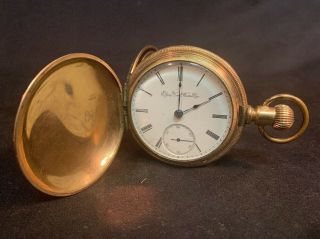Vintage Antique Engraved Elgin Pocket Watch Safety Pinion Parts/ Repair