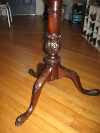 Antique George III Mahogany Piecrust Table Local Pickup Dover NH Only $100 or BO 5