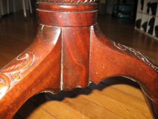 Antique George III Mahogany Piecrust Table Local Pickup Dover NH Only $100 or BO 6