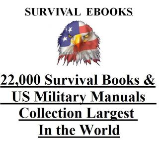 22,  000 Military Manuals & Survival Books On 4 Dvd Disks