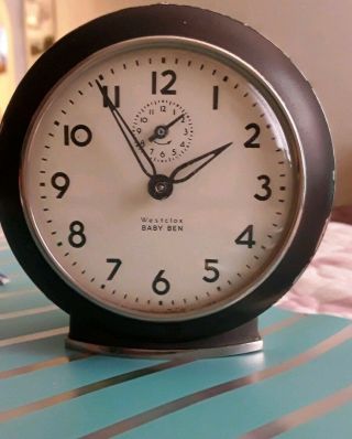 Vintage Westclox Baby Ben Alarm Clock 