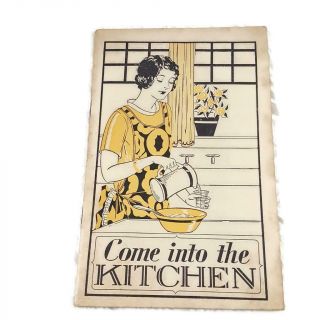 Vtg 1930 Lydia E.  Pinkham Medicine Company Recipe Booklet - Come Into The Kitchen