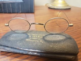 Antique Spectacles W/ Case - Vintage 19th Century