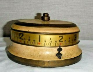 Lux Mystery Rotary Ribbon Tape Measure Clock Annular Art Deco Novelty