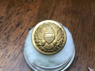 Gilt Brass Union Civil War Staff Officers Coat Button