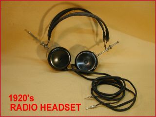 C.  Brandes " Matched - Tone " - Antique Radio Headset - 1920 