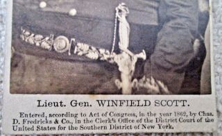 Civil War General Winfield Scott CDV 1862 2