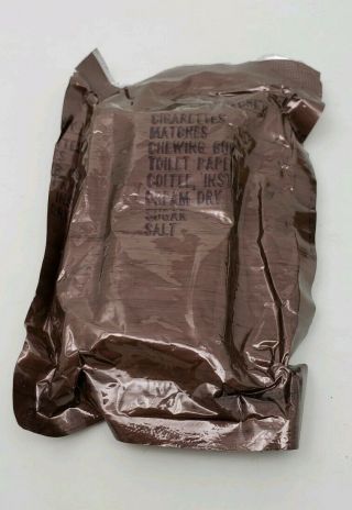 1965 Vietnam War C Ration Accessory Packet w/Cigs - White Bread - P.  Butter - P38 2