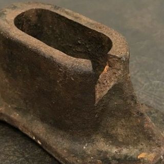 Vintage Shoe Boot Cobbler Repair Stand Tool Cast Iron Antique Anvil 3