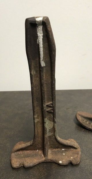 Vintage Shoe Boot Cobbler Repair Stand Tool Cast Iron Antique Anvil 4