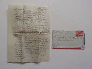 Wwii Letter 1944 Natives Cut Off Heads Japanese Planes Shot Down Navy Ww Ii Ww2