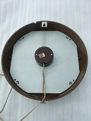 Vintage General Electric Model 2012 Mid Century School Wall Clock Glass Face 3