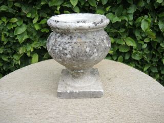 Small Antique Marble Stone Garden Urn 25 cm high (606) 3