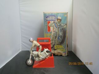 1973 Ideal,  Evel Knievel " King Of The Stuntmen " Complete But Rough