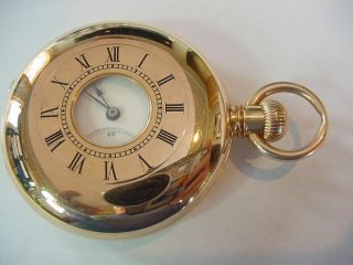 Rare & Important 1874 Oversized 18k Gold Tiffany & Co Demi Hunter Pocket Watch