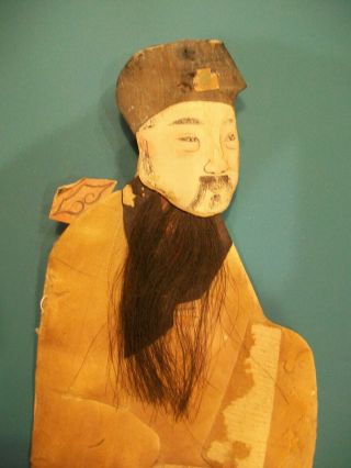 4 19th Century Chinese Immortals,  Artisan Or Hand - Created Wall Art Dolls