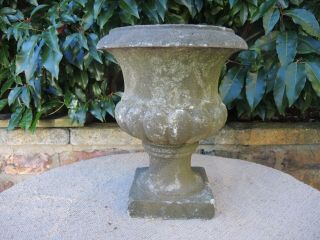 Small Antique Marble Stone Garden Urn 30 cm high (304) 2