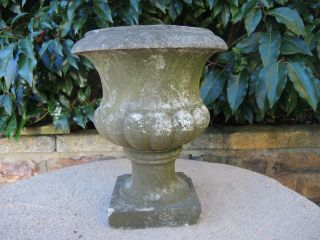 Small Antique Marble Stone Garden Urn 30 cm high (304) 3