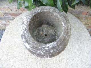 Small Antique Marble Stone Garden Urn 29 cm high (448) 5