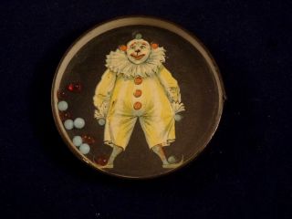 Rare Vintage Dexterity Puzzle Game Hand Held Clown Circus 1900 Very Good Cond.