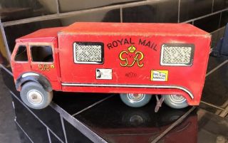 Mettoy Vintage Wind - Up Tin Toy Gr Royal Mail London Post Truck