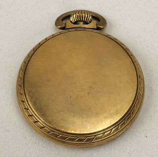 Elgin 575 16 size 15 Jewel Pocket Watch 10K Rolled Gold Case PARTS 2