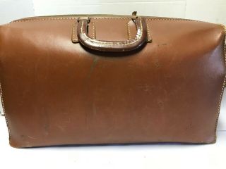 Antique Split Cowhide Leather Doctors Bag