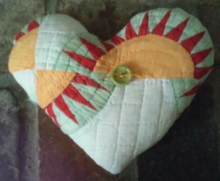 Cutter Quilt Heart Pillow 574.  Great Gift Idea
