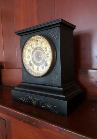 ANTIQUE ANSONIA TABLE MANTLE CLOCK 2