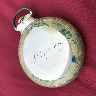 Vintage Burlington 21 Jewels Pocket watch 16s Montgomery dial 3