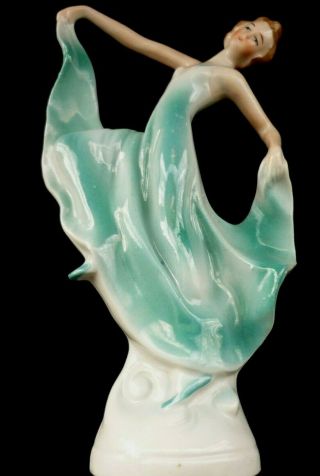 Art Deco Porcelain Dancing Lady Figurines 5
