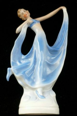 Art Deco Porcelain Dancing Lady Figurines 6
