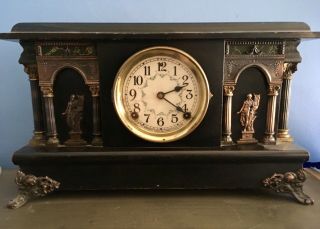 Antique " Sessions " Mantle Clock,  Circa 1910,  In