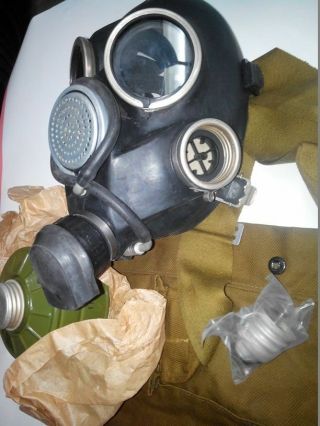 Gas Mask Gp - 7v Drinking System (1mask,  1filter,  1bag),  Russian Army