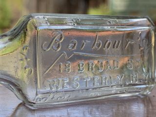 Rare Antique Embossed Pharmacy / Medicine Bottle Town Of Westerly,  N.  Y.  York
