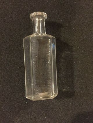 Vintage Embossed Apothecary Bottle - Edward N.  Smith,  Thompsonville,  Conn.