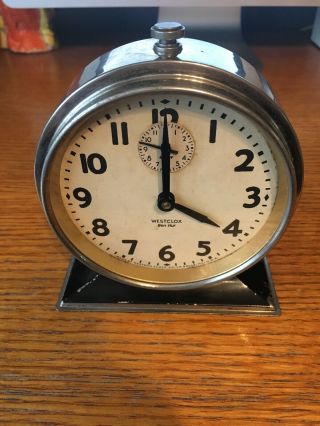 Vintage Westclox Ben Hur Alarm Clock