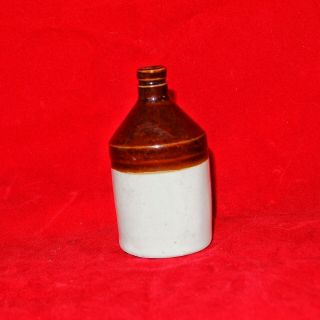 Antique Miniature Stoneware Dentist Apothecary MERCURY Bottle Jug 3