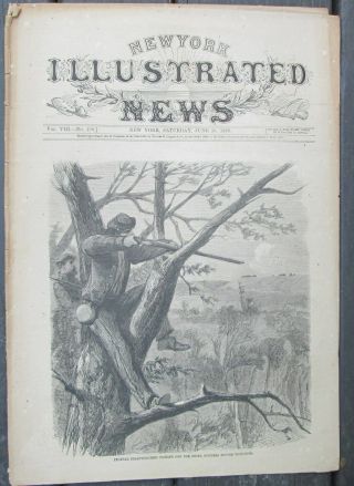 York Illustrated News Civil War June 20 1863 Federal Sharpshooter Vicksburg