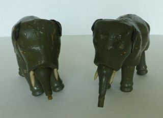 2 Schoenhut Small Elephants Humpty Dumpty Circus Toy Vintage 2